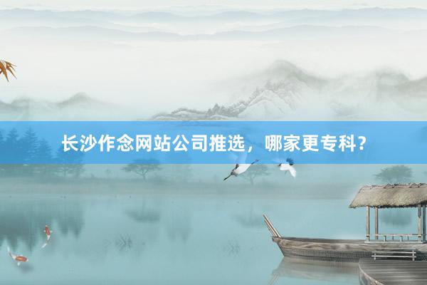 长沙作念网站公司推选，哪家更专科？